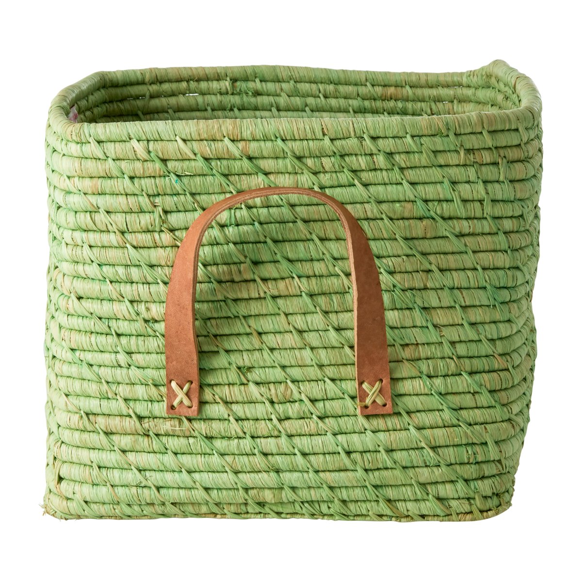 RICE Rice raffia säilytyskori Soft green