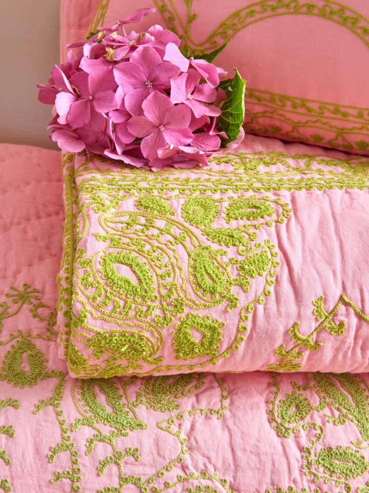 Rice tikattu peitto 140x200 cm - Soft pink - RICE