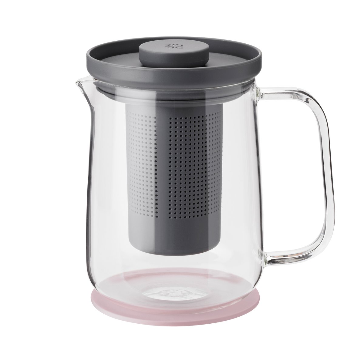 RIG-TIG Brew-It teepresso 0,7 L Harmaa-vaaleanpunainen