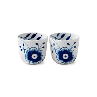 Royal Copenhagen Blue Fluted Mega kynttilälyhty 2 kpl 6 cm