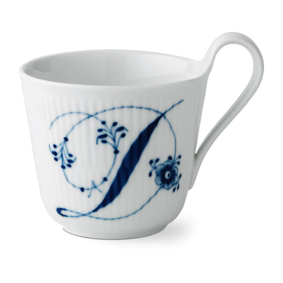 Royal Copenhagen Blue Fluted Plain Alphabet -muki 33 cl D