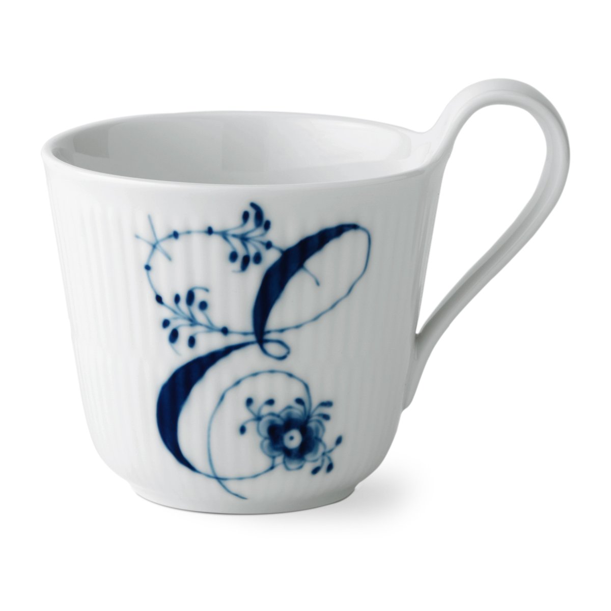 Royal Copenhagen Blue Fluted Plain Alphabet -muki 33 cl E