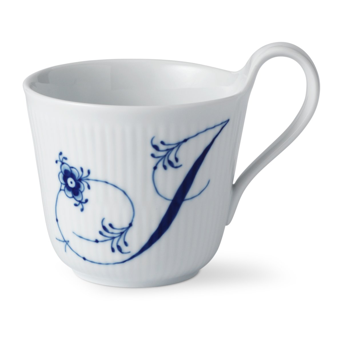 Royal Copenhagen Blue Fluted Plain Alphabet -muki 33 cl I