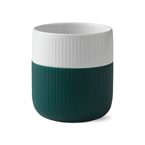 Royal Copenhagen Fluted Contrast muki petrol (tummanvihreä)