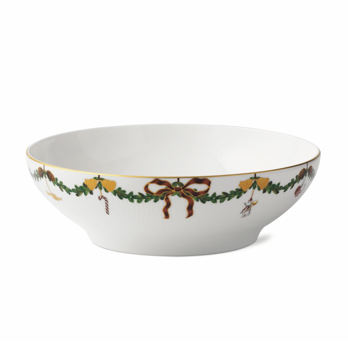 Royal Copenhagen Star Fluted Christmas tarjoilukulho 2,2 l