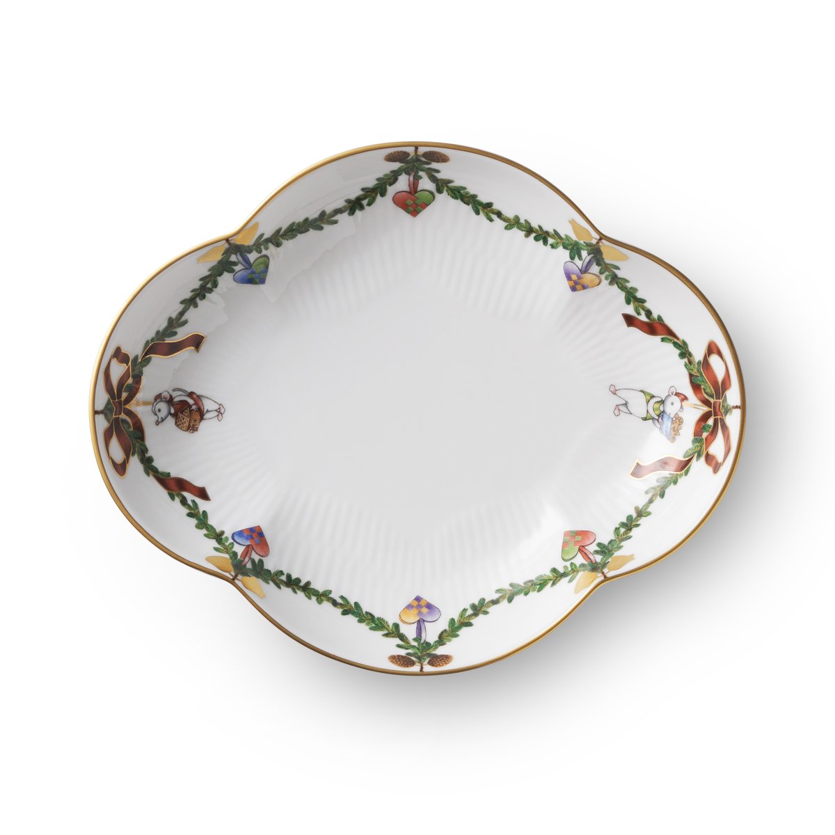 Royal Copenhagen Star Fluted Christmas -vati 17,5 cm