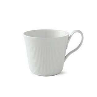 Royal Copenhagen White Elements kuppi korkea kahva 35 cl