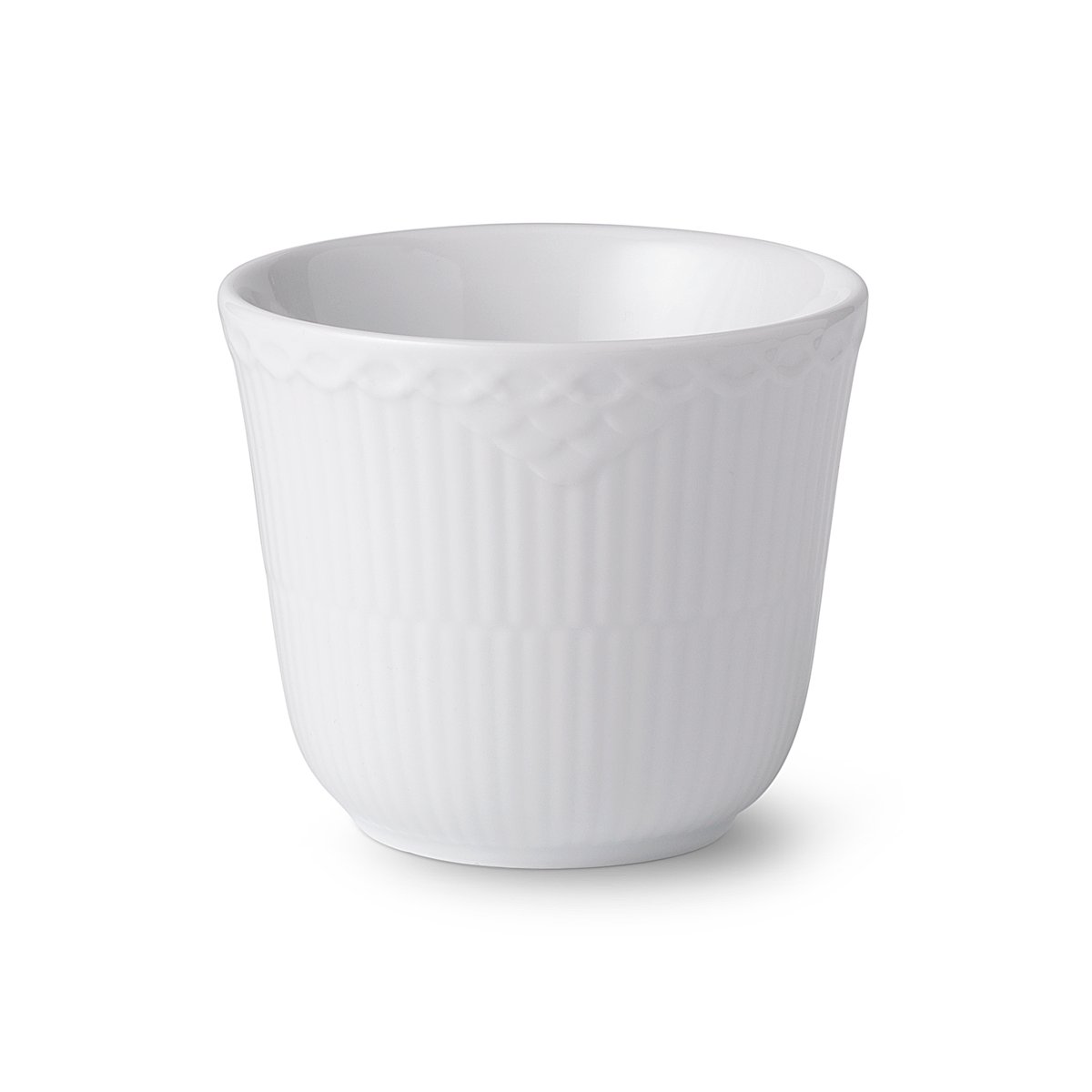 Royal Copenhagen White Fluted Half Lace termosmuki 26 cl