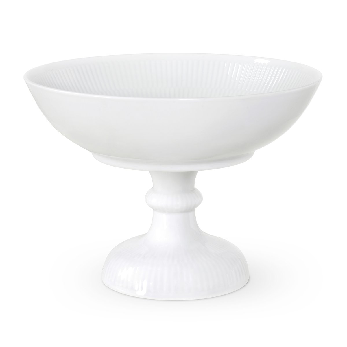 Royal Copenhagen White Fluted jalallinen kulho Ø21 cm