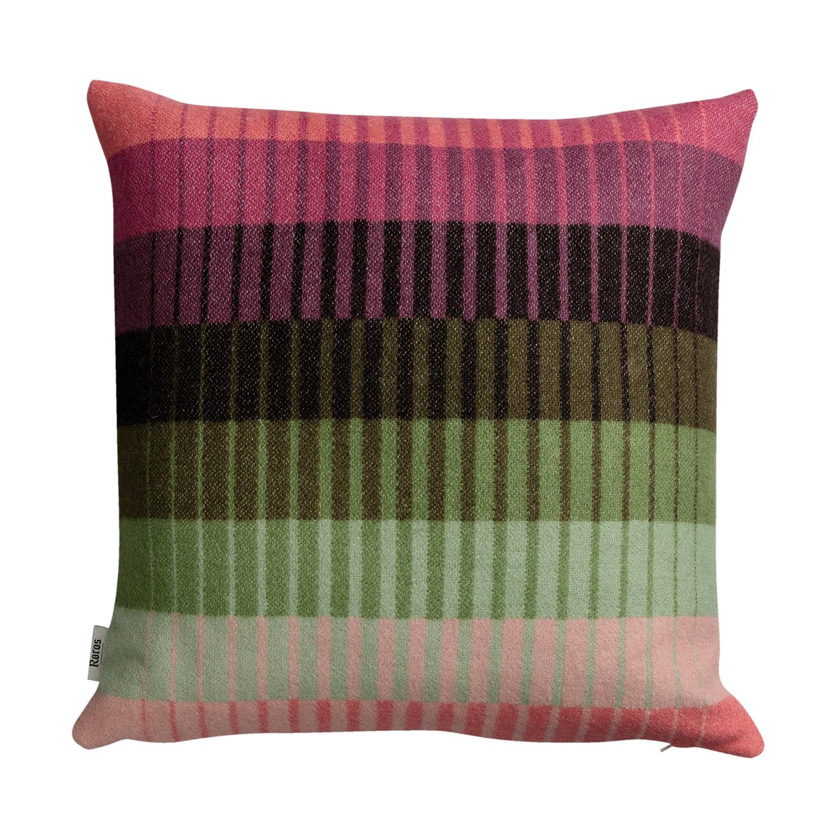 Røros Tweed Åsmund gradient tyyny 50×50 cm Pink-green