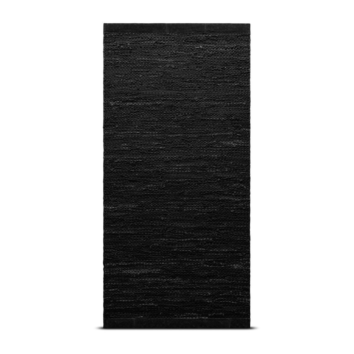 Rug Solid Leather matto 140 x 200 cm black (musta)