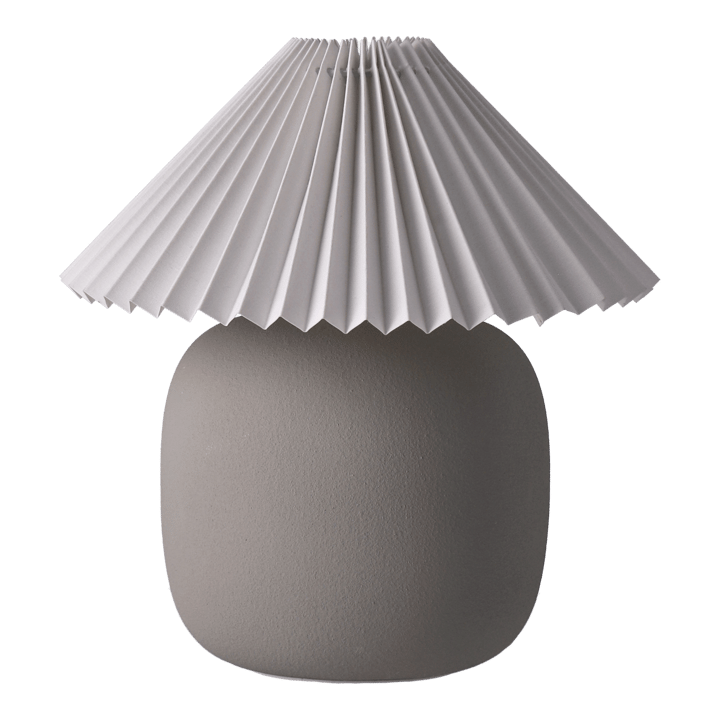 Boulder pöytävalaisin 29 cm grey-pleated white - undefined - Scandi Living