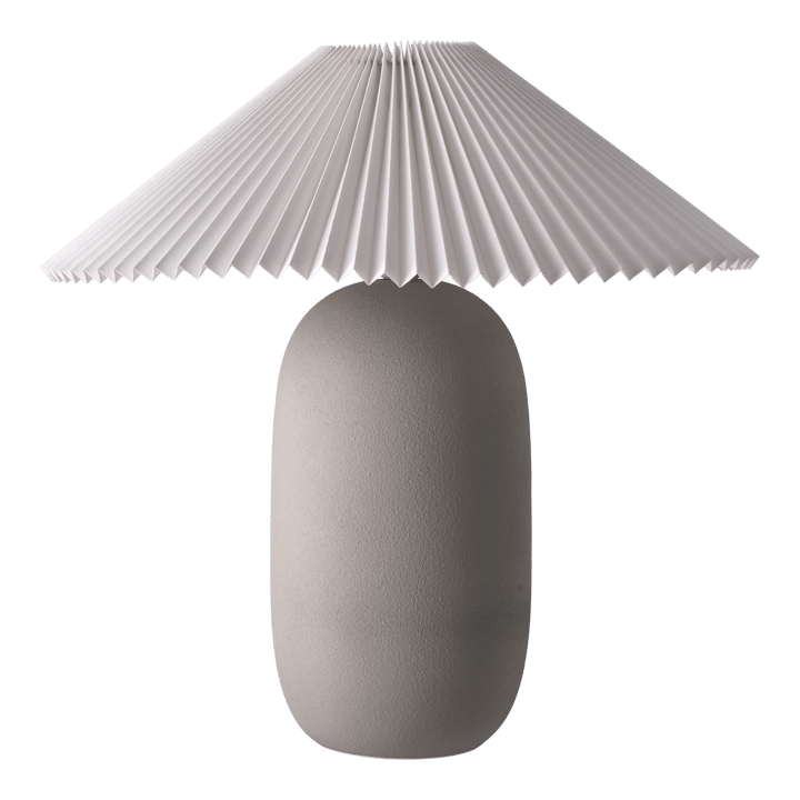 Boulder pöytävalaisin 48 cm grey-pleated white - undefined - Scandi Living