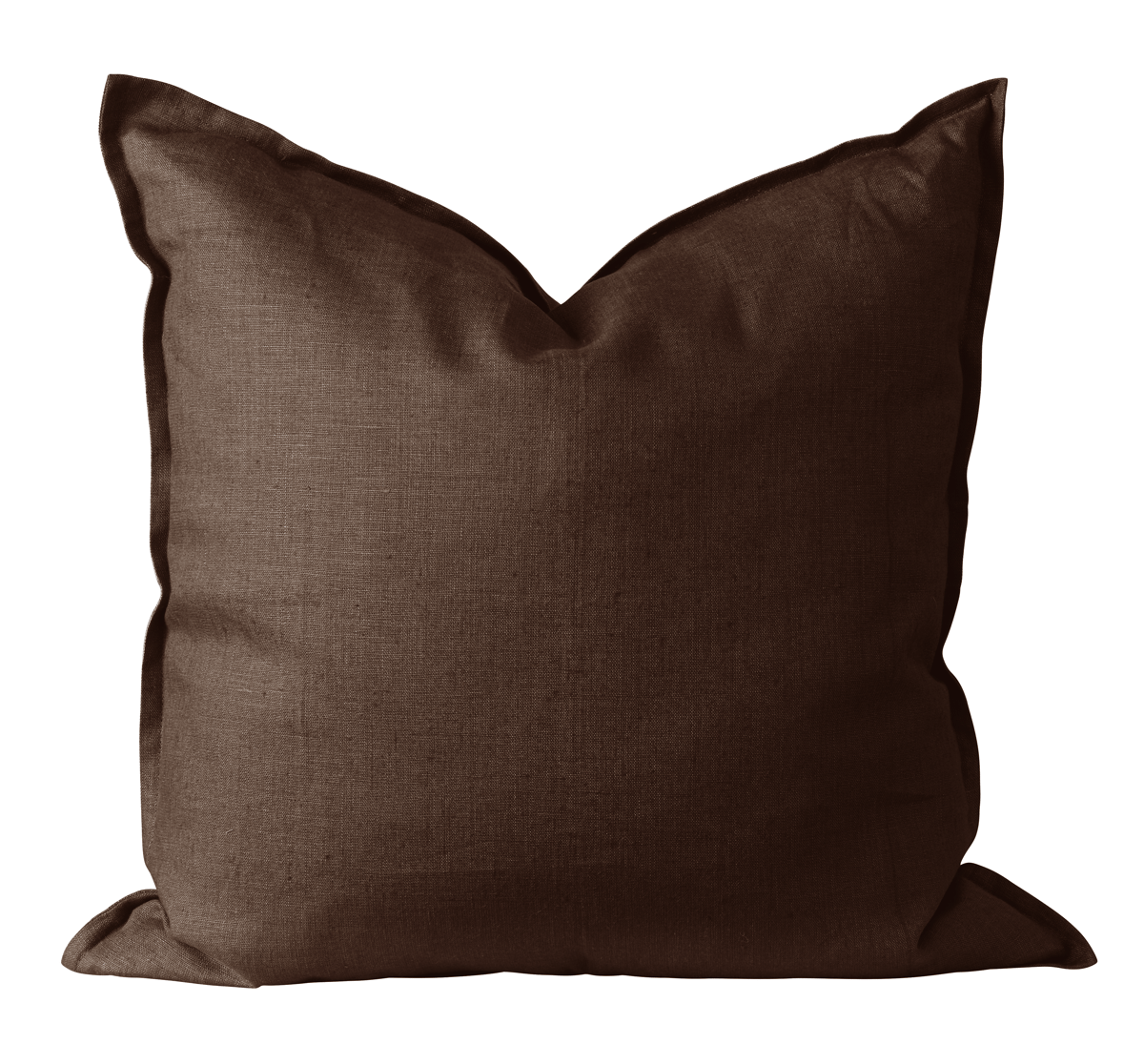 Scandi Living Calm tyynyliina pellava 50×50 cm Chocolate Brown