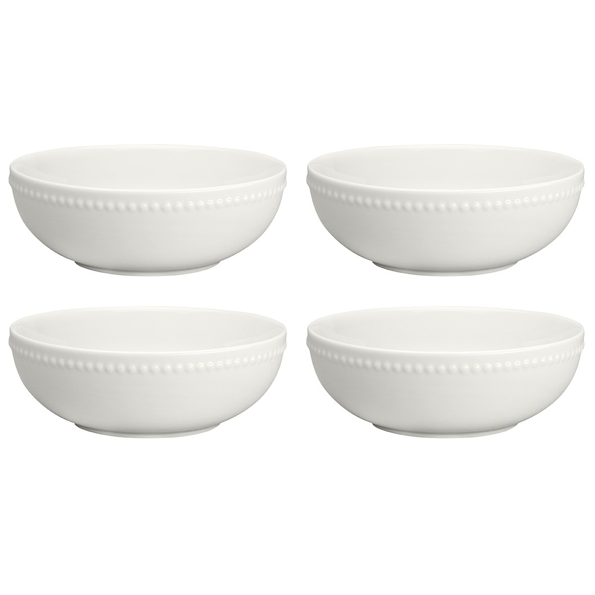 Scandi Living Dots aamiaiskulho 60 cl 4-pakkaus valkoinen