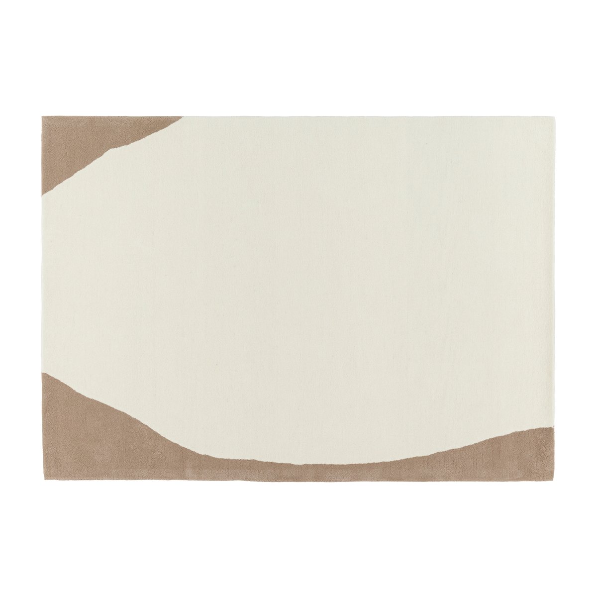 Scandi Living Flow villamatto valkoinen-beige 200×300 cm