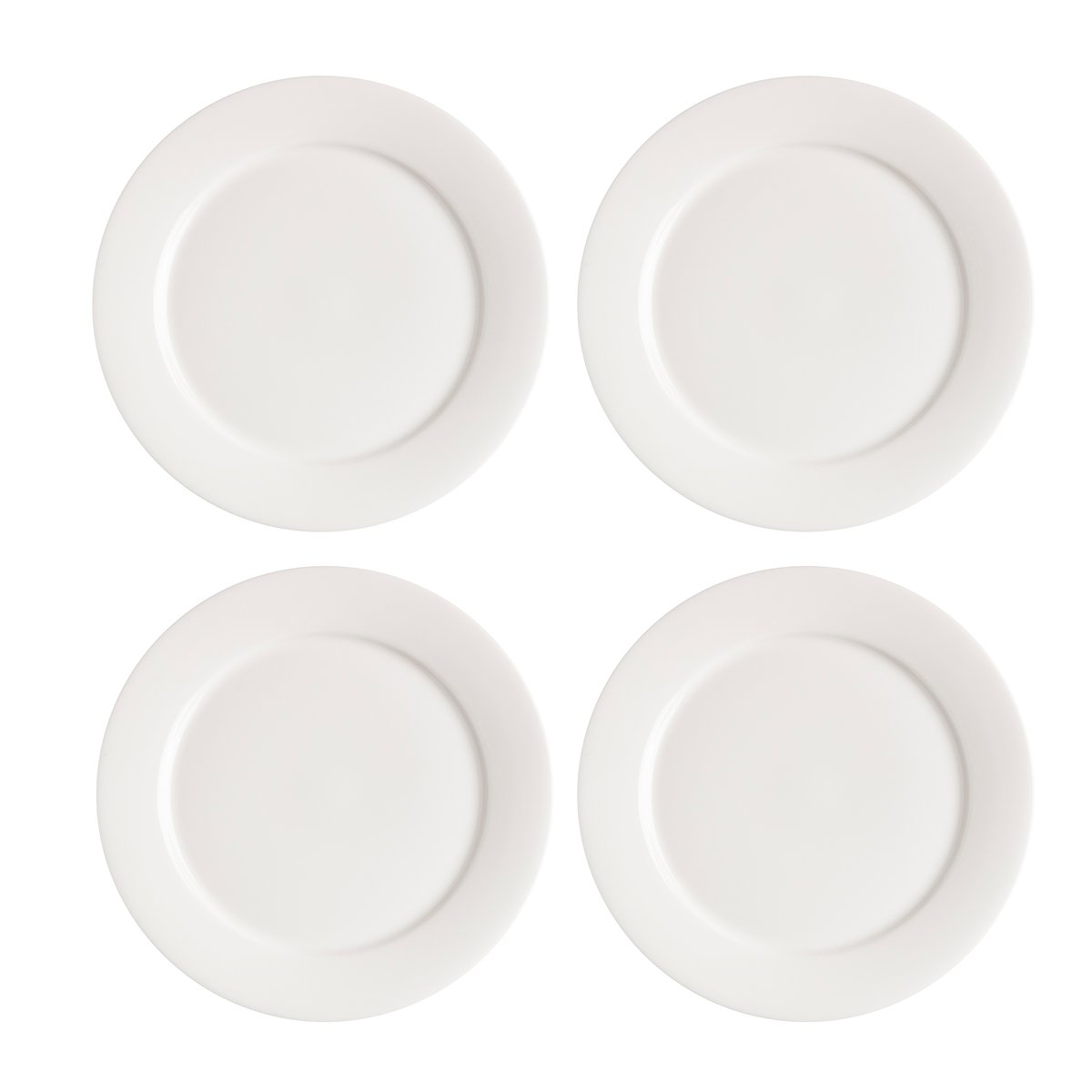 Scandi Living Kalk-leipälautanen 21 cm 4-pack valkoinen