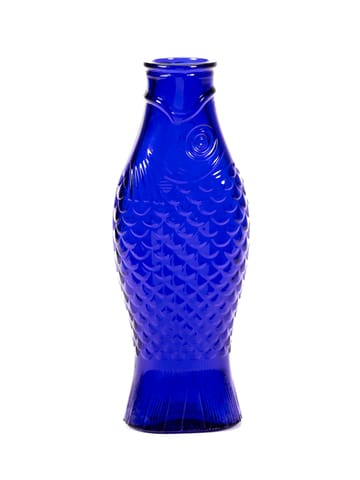 Fish & Fish -lasipullo 85 cl - Cobalt blue - Serax