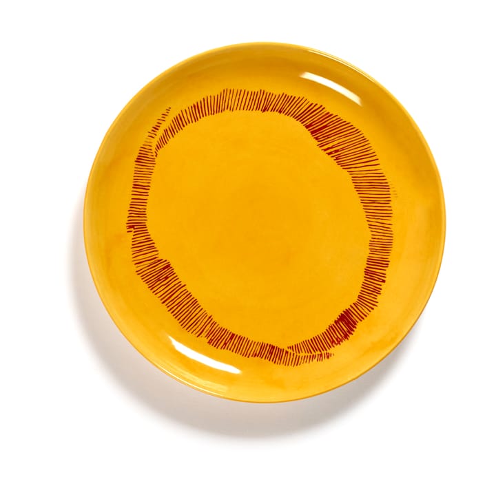 Ottolenghi Feast lautanen S Ø19 cm 2-pakkaus - Yellow stripes-red - Serax