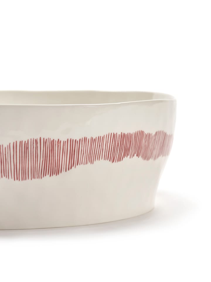 Ottolenghi Feast salaattikulho Ø27,5 cm - White stripes-red - Serax