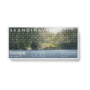 ESCAPE mini kynttilälahjasetti 3 osaa - 65 g - Skandinavisk