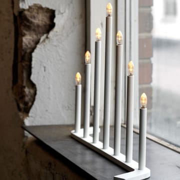 Advent RE -adventtikynttelikkö - Valkoinen, 7 kynttilää - SMD Design