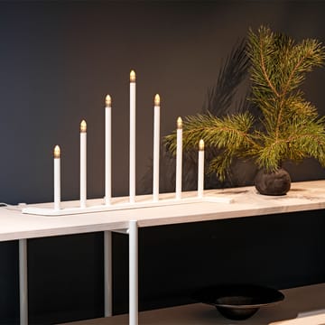 Advent RE -adventtikynttelikkö - Valkoinen, 7 kynttil�ää - SMD Design