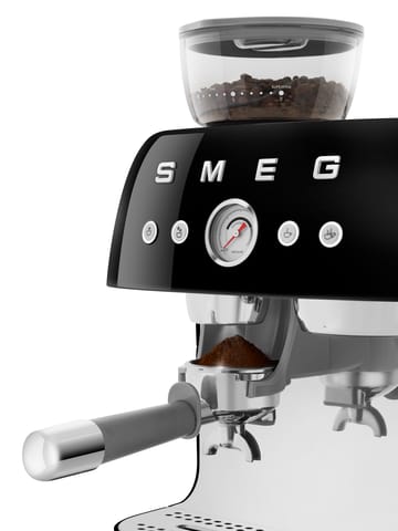 Smeg 50's Style espressokone kahvimyllyllä - Musta - Smeg