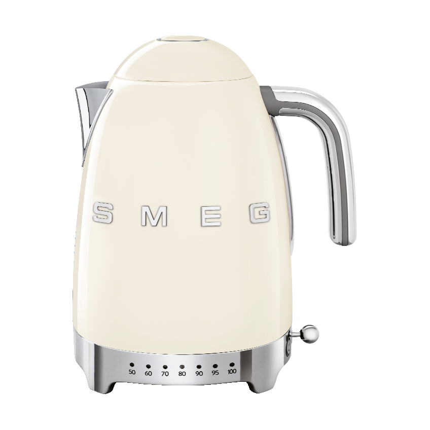 Smeg Smeg 50’s Style vedenkeitin säädettävällä lämpötilalla 1,7 L Kermanvalkoinen