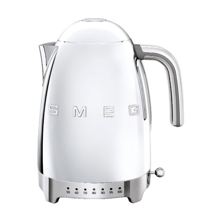 Smeg 50's Style vedenkeitin säädettävällä lämpötilalla 1,7 L - Kromi - Smeg