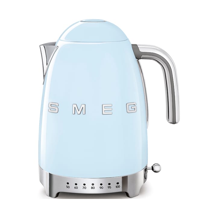 Smeg 50's Style vedenkeitin säädettävällä lämpötilalla 1,7 L - Pastellinsininen - Smeg