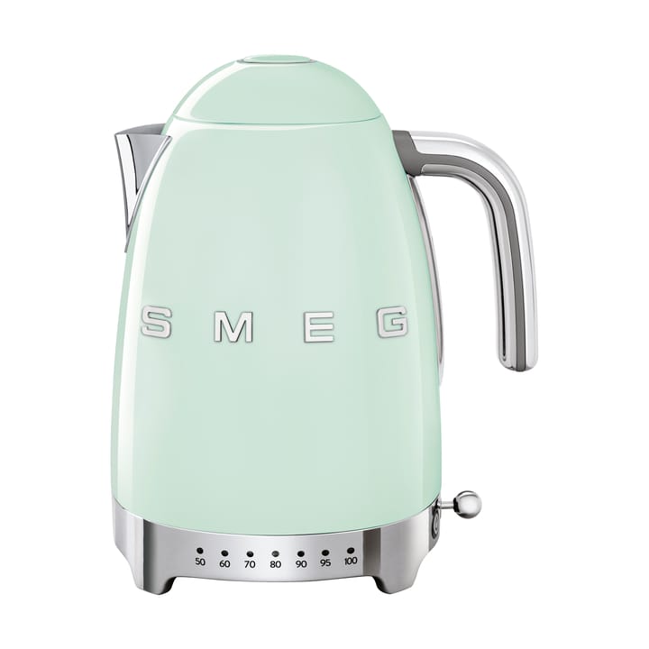 Smeg 50's Style vedenkeitin säädettävällä lämpötilalla 1,7 L - Pastellinvihreä - Smeg