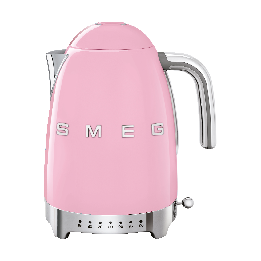 Smeg Smeg 50’s Style vedenkeitin säädettävällä lämpötilalla 1,7 L Vaaleanpunainen