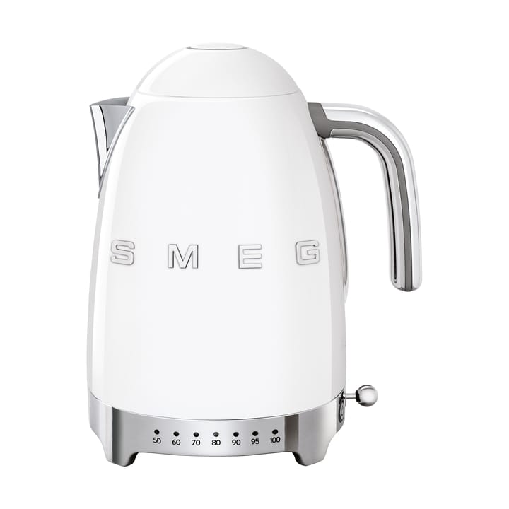 Smeg 50's Style vedenkeitin säädettävällä lämpötilalla 1,7 L - Valkoinen - Smeg