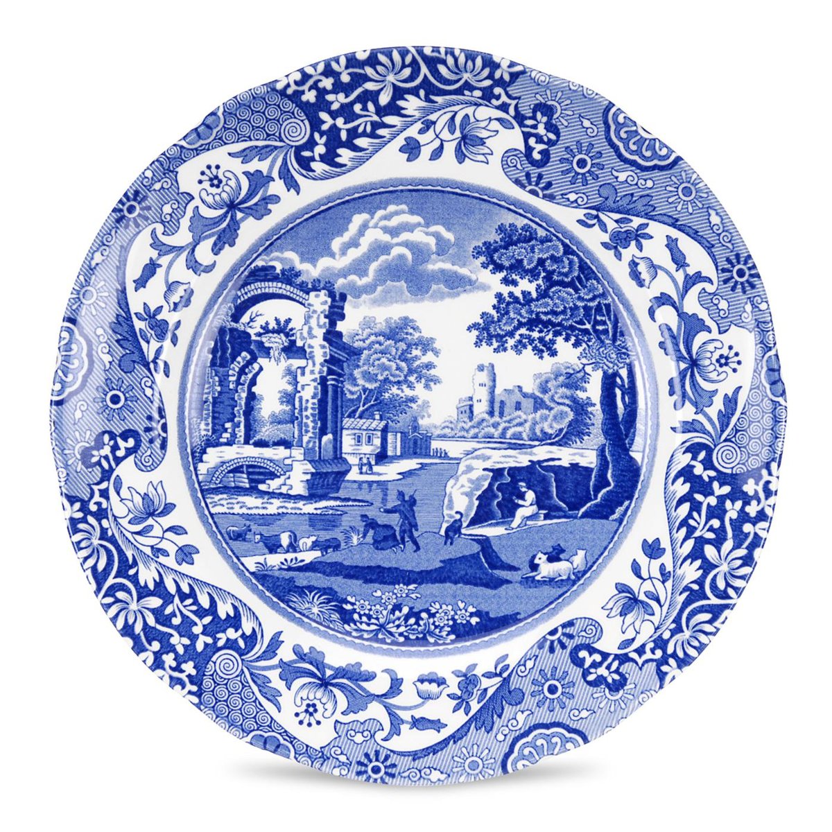 Spode Blue Italian -teelautanen 20 cm