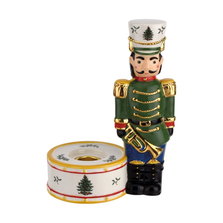 Christmas Tree Nutcracker kynttilänjalka 17,5 cm - Green - Spode