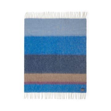 Mohair viltti - Stripe Blue, Azur & Camel - Stackelbergs