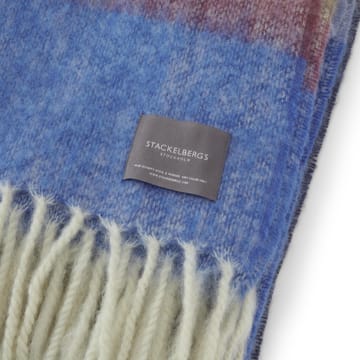 Mohair viltti - Stripe Blue, Azur & Camel - Stackelbergs