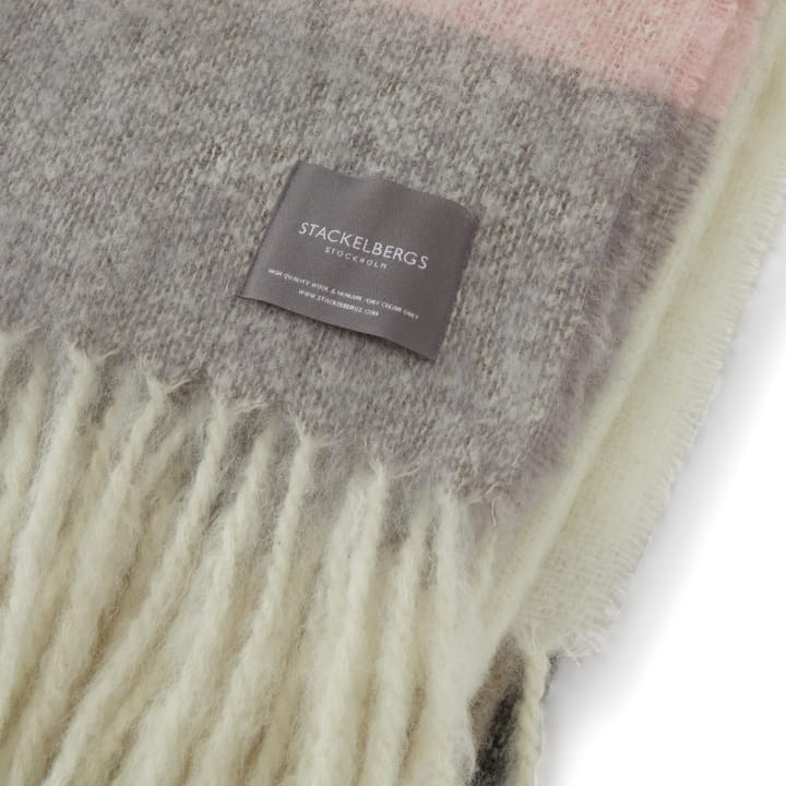 Mohair viltti, Stripe Brown, Black & Rose Stackelbergs