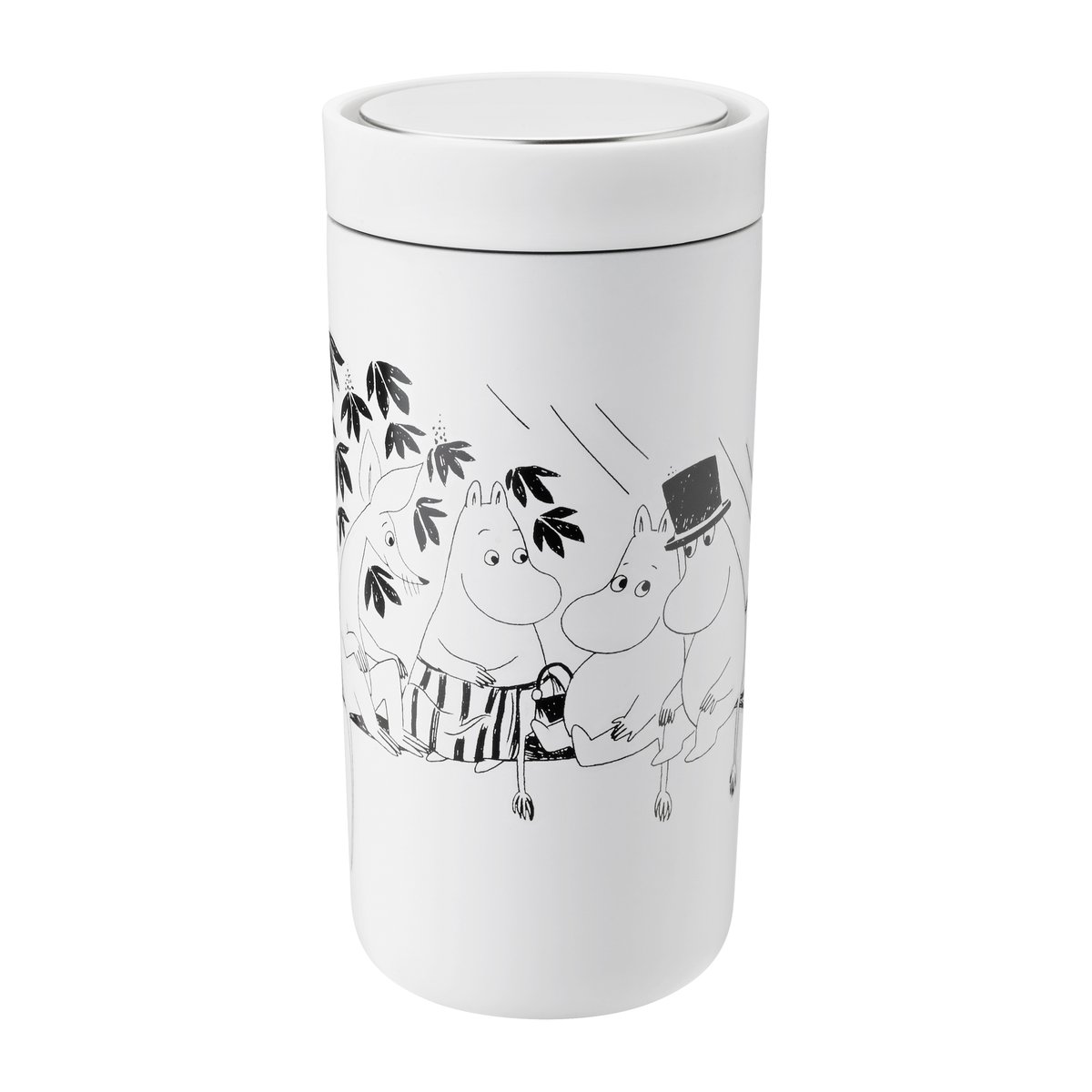 Stelton To Go Click Mumin muki 0,4 l Soft white-black