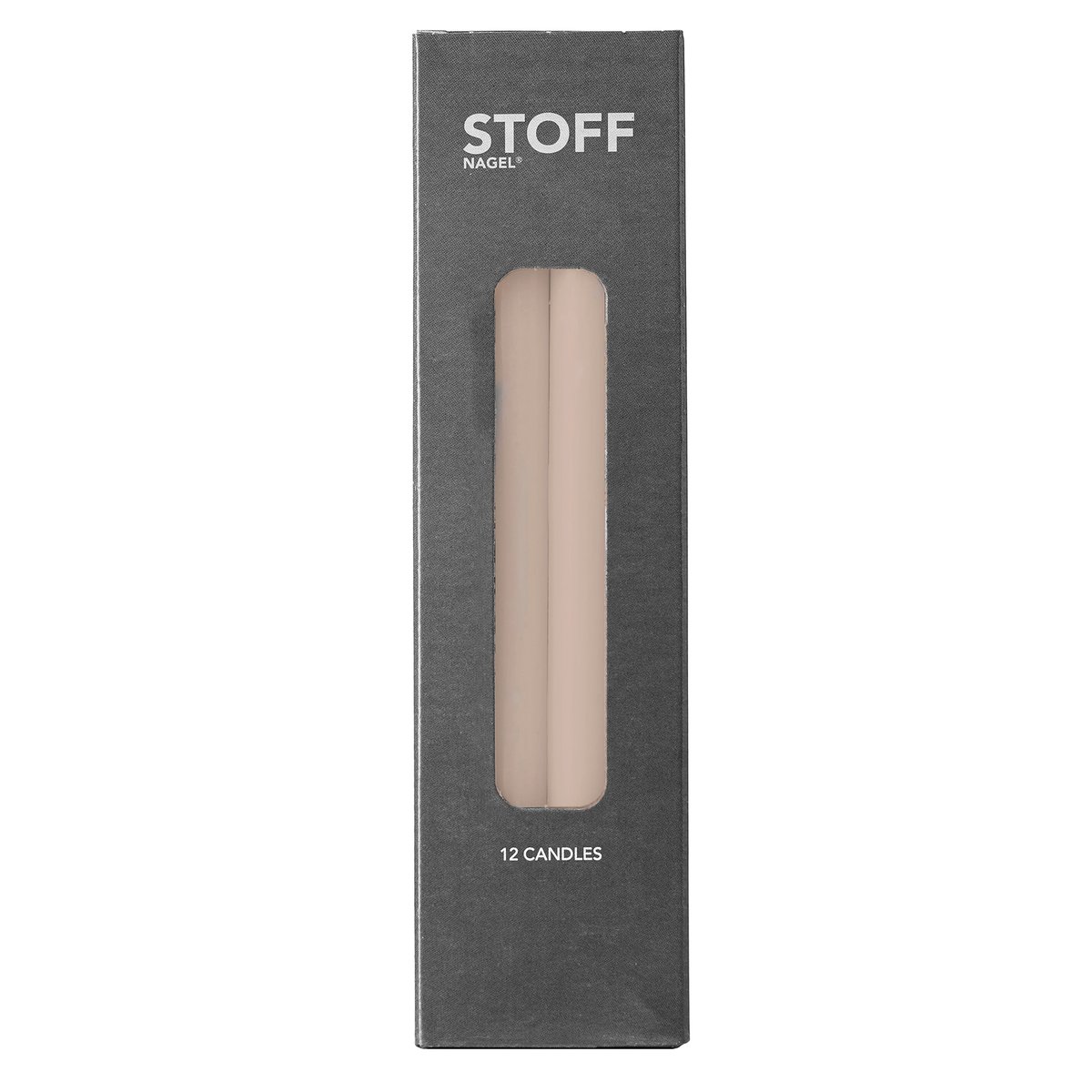 STOFF Nagel parafiinikynttilä 12 kpl Beige