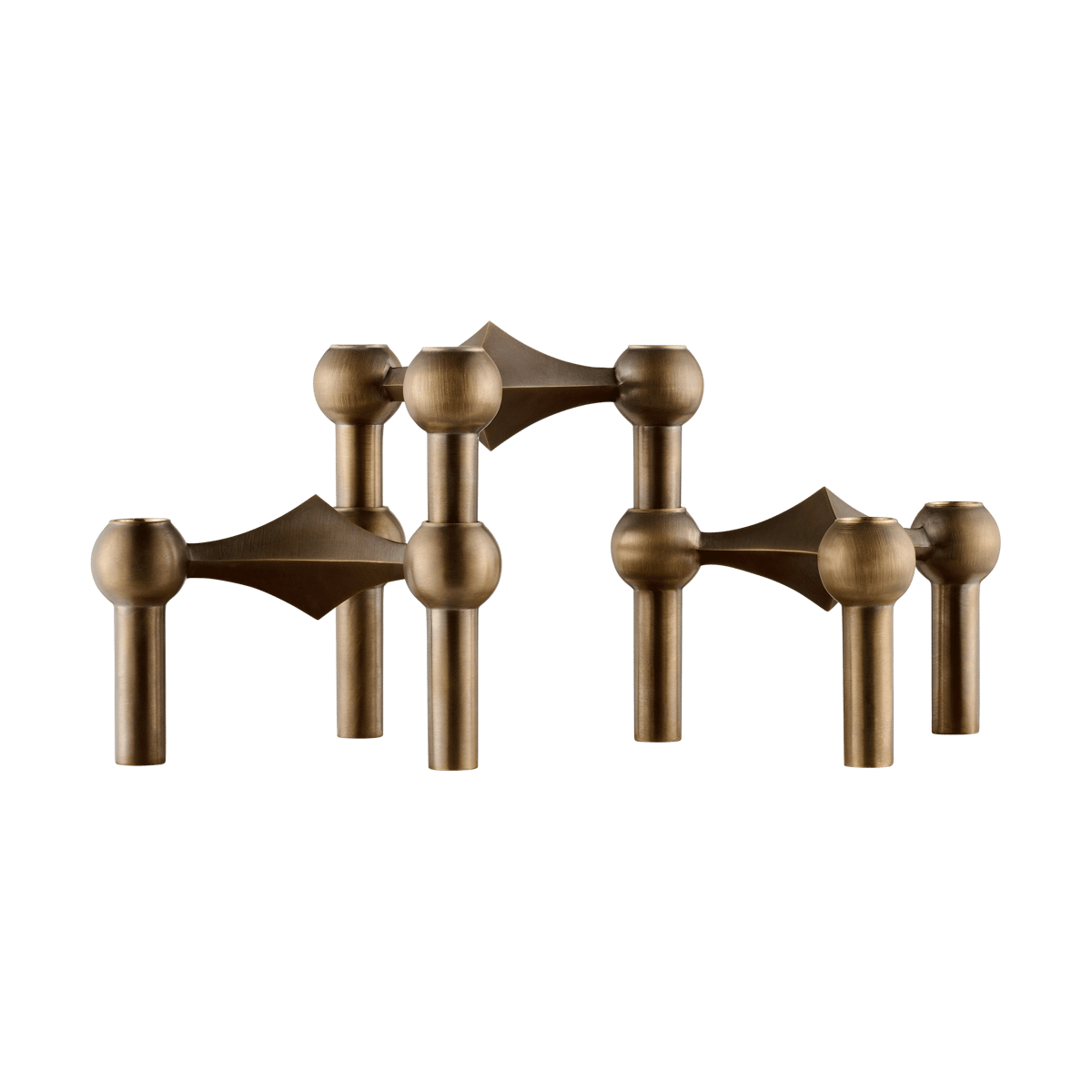 STOFF STOFF Nagel kynttilänjalka 3-pakkaus Bronzed brass