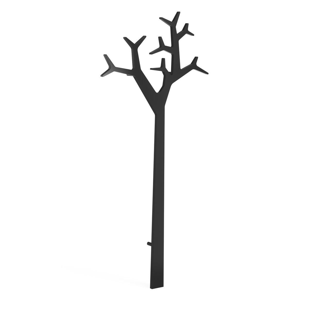 Swedese Tree Black Edition seinäänasennettava ripustin 194 cm Musta