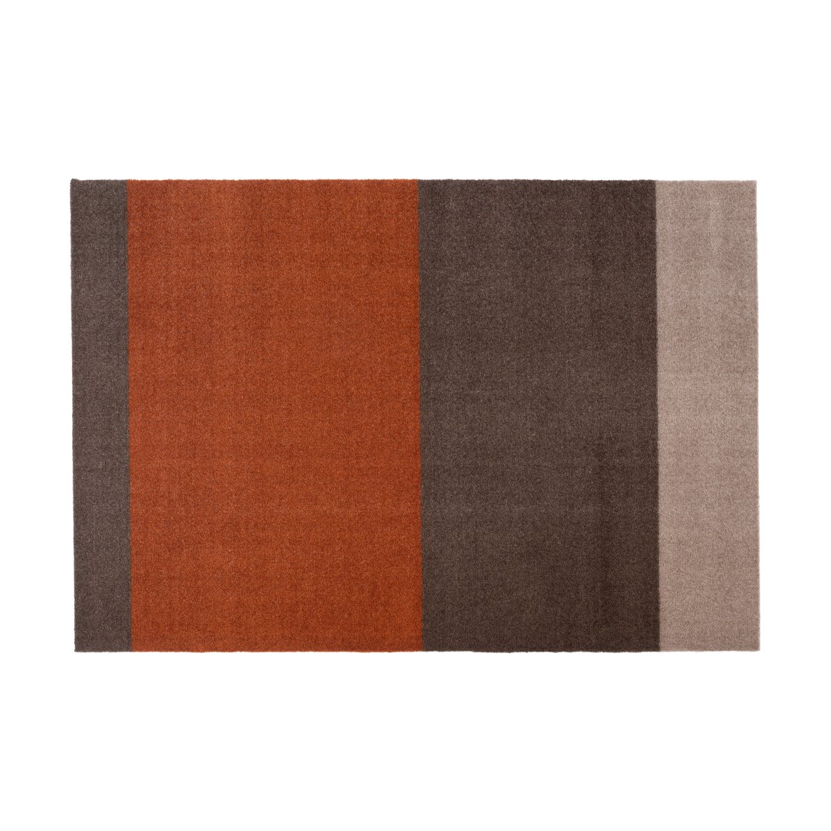 tica copenhagen Stripes by tica vaakasuuntainen käytävämatto Brown-terrakotta 90 x 130 cm