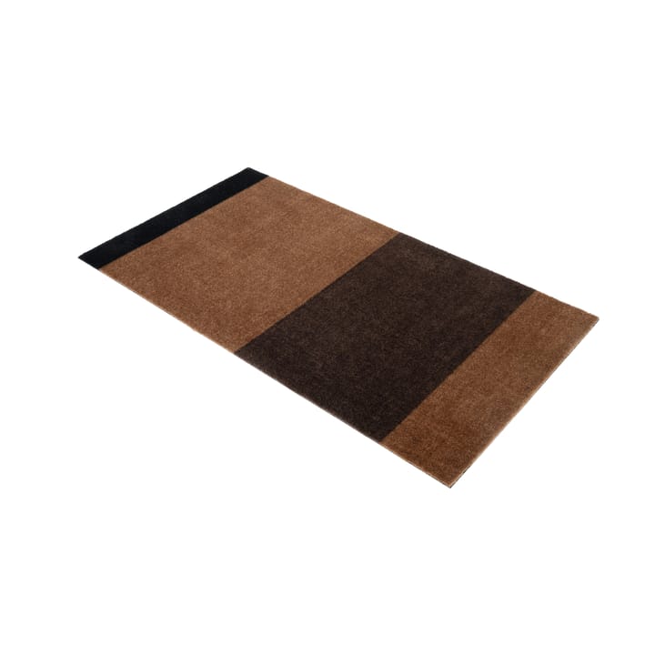 Stripes by tica, vaakasuuntainen, käytävämatto, Cognac-dark brown-black, 67x120 cm tica copenhagen