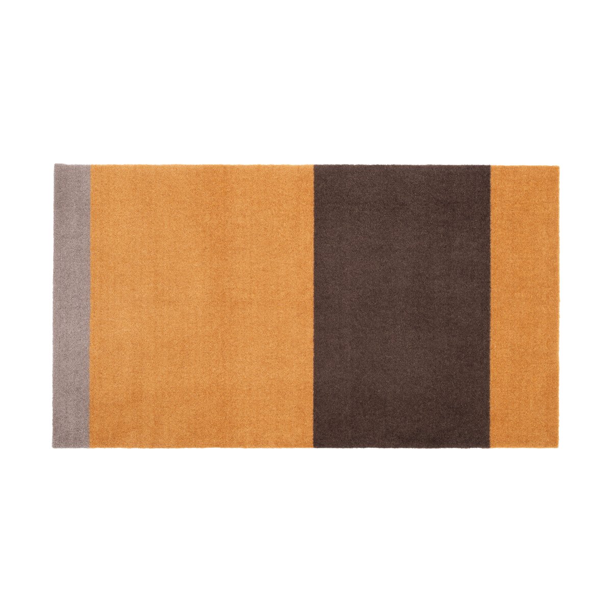 tica copenhagen Stripes by tica vaakasuuntainen käytävämatto Dijon-brown-sand 67 x 120 cm