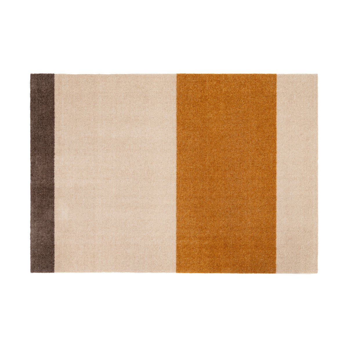 tica copenhagen Stripes by tica vaakasuuntainen käytävämatto Ivory-dijon-brown 90 x 130 cm