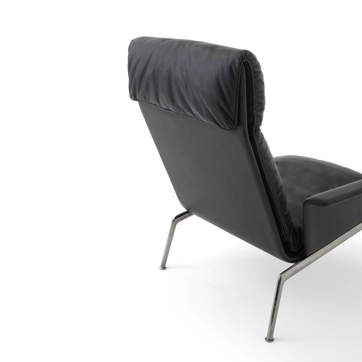 Muno LN17 High back lounge-nojatuoli, Dark chrome-Black &Tradition