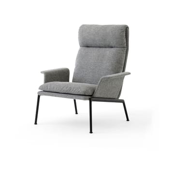 Muno LN17 High back lounge-nojatuoli - Warm black-Hallingdal 0126 - &Tradition