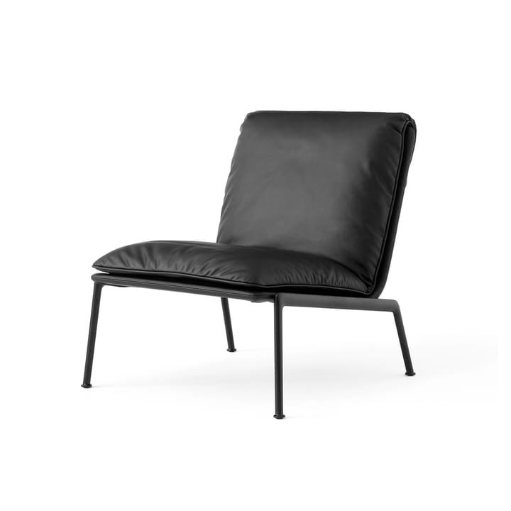 Muno LN18 lounge-nojatuoli - Warm black-Noble leather Black - &Tradition